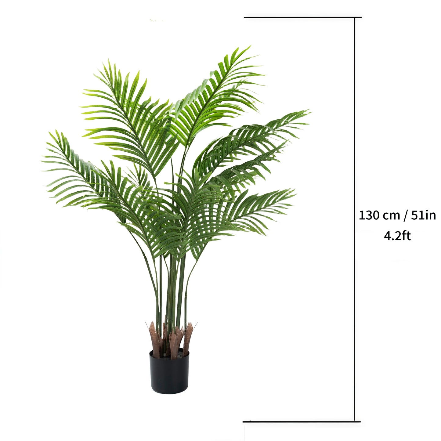 130 cm künstliche Areca Palme tropische Pflanze für Wohnzimme