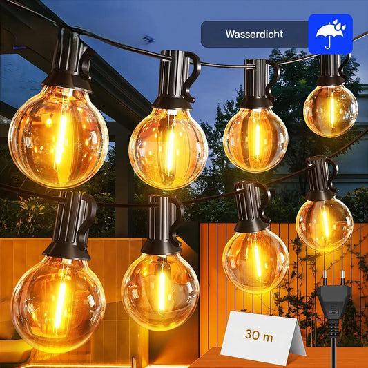 LED G40 Lichterkette für Garten, Party & Weihnachten