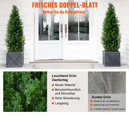 Künstlicher Zedernbaum Immergrüne Kunstpflanze für Innen und Außen