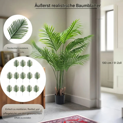 130 cm künstliche Areca Palme tropische Pflanze für Wohnzimme