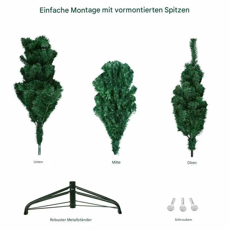 Künstlicher Weihnachtsbaum aus PVC in 90 bis 240 cm für Innen und Außen