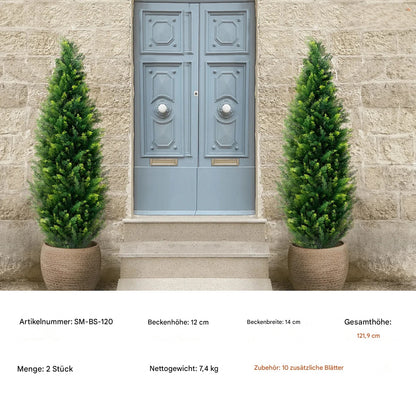 Künstlicher Zedernbaum Immergrüne Kunstpflanze für Innen und Außen