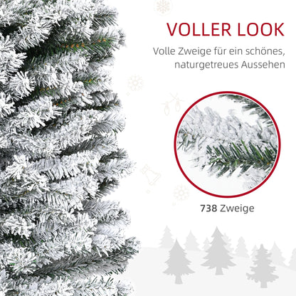 Künstlicher Weihnachtsbaum mit Schneeeffekt in 180 oder 225 cm