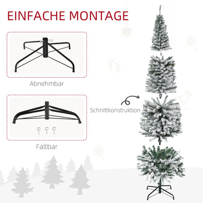 Künstlicher Weihnachtsbaum mit Schneeeffekt in 180 oder 225 cm