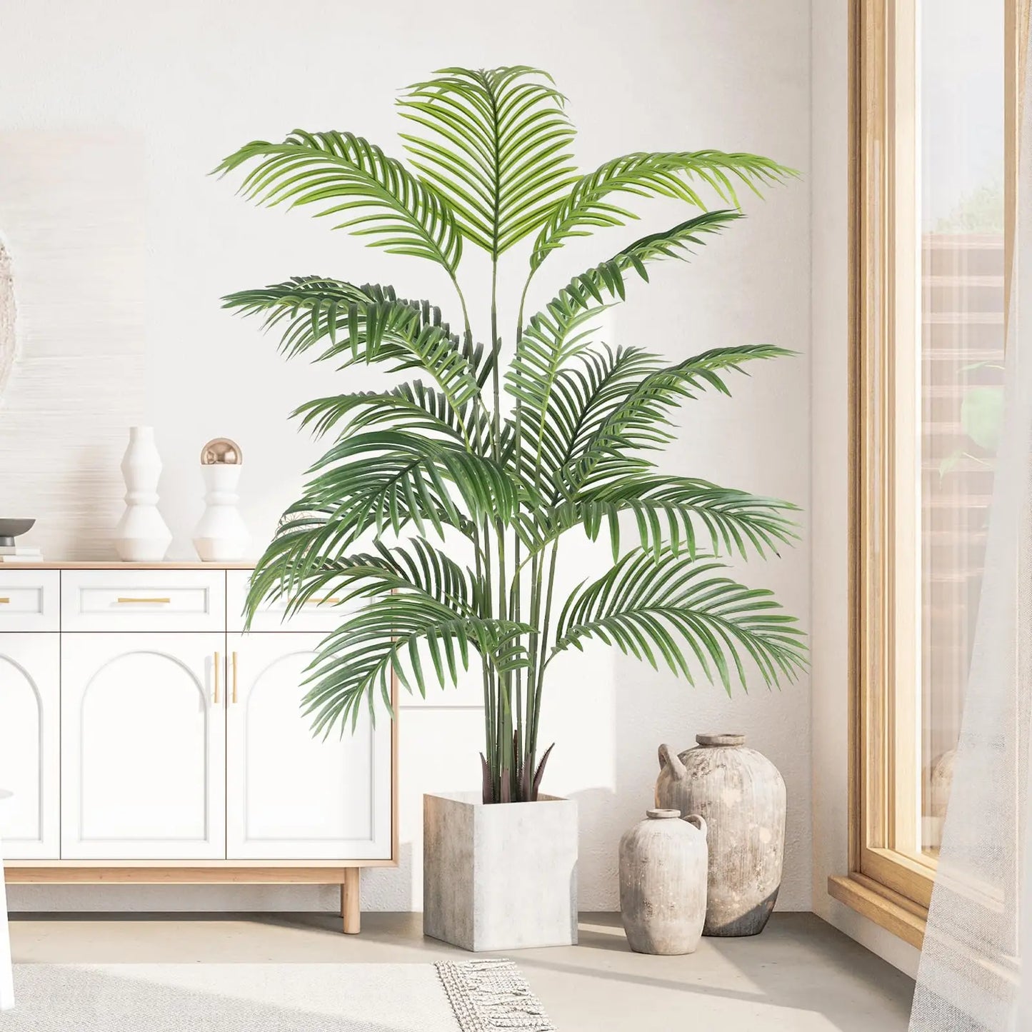 Künstliche Areca Palme für Wohnzimmer Büro tropische Raumdekoratio