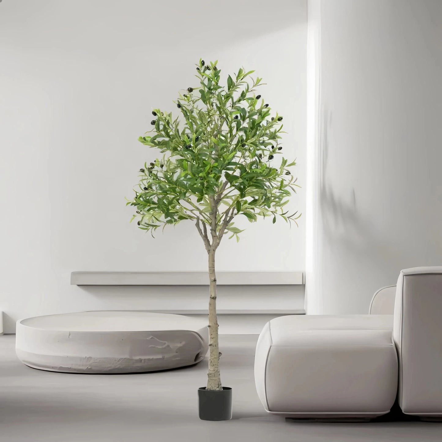 Künstlicher Olivenbaum mit Früchten für Wohnzimmer Büro Raumdekoration