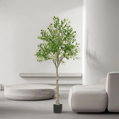 Künstlicher Olivenbaum mit Früchten für Wohnzimmer Büro Raumdekoration