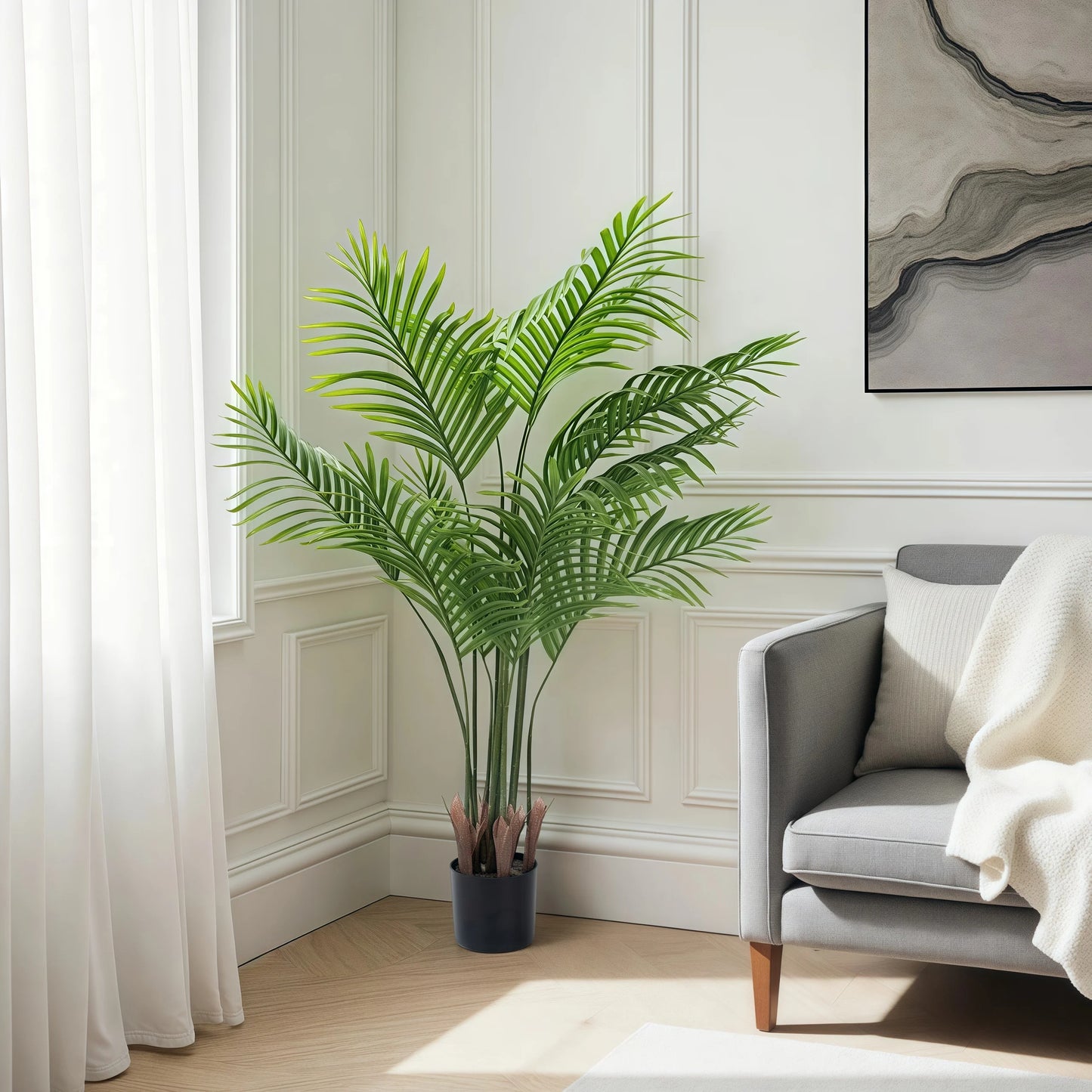 130 cm künstliche Areca Palme tropische Pflanze für Wohnzimme